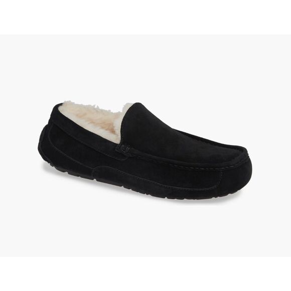 UGG Other - New UGG Men's Ascot Black Suede Moccasin Slipper Size 10